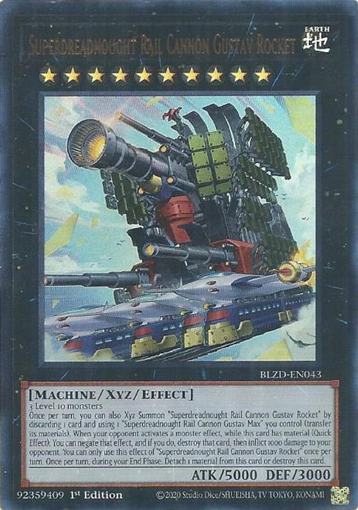 Superdreadnought Rail Cannon Gustav Rocket — Blazing Dominion card
