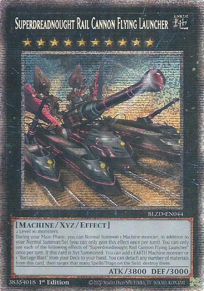 Superdreadnought Rail Cannon Flying Launcher (Starlight Rare) — Blazing Dominion card