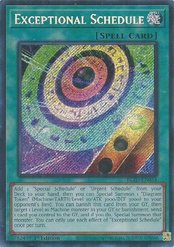 Exceptional Schedule — Blazing Dominion card