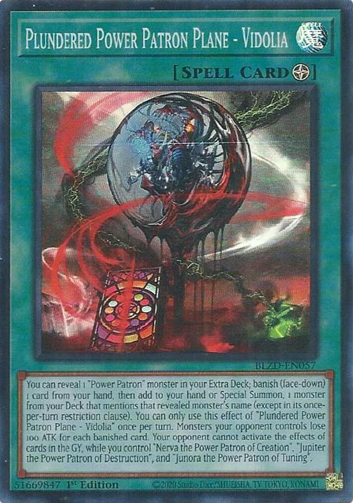 Plundered Power Patron Plane - Vidolia — Blazing Dominion card