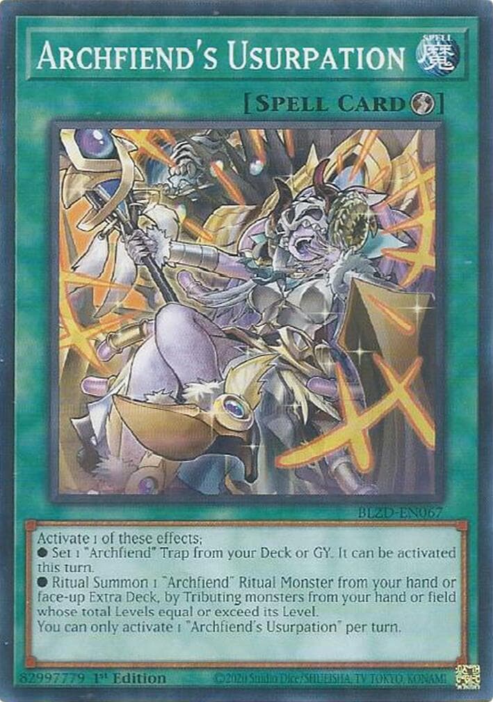 Archfiend's Usurpation — Blazing Dominion card