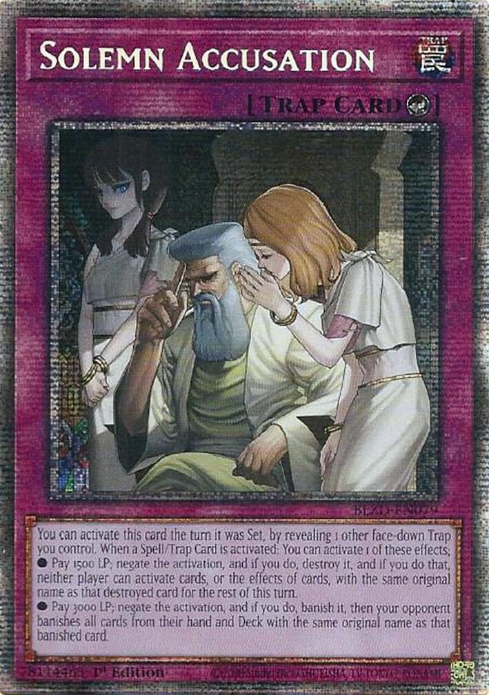 Solemn Accusation (Starlight Rare) — Blazing Dominion card