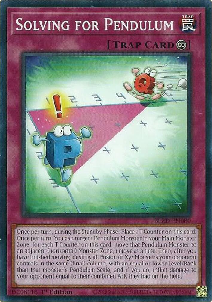 Solving for Pendulum — Blazing Dominion card