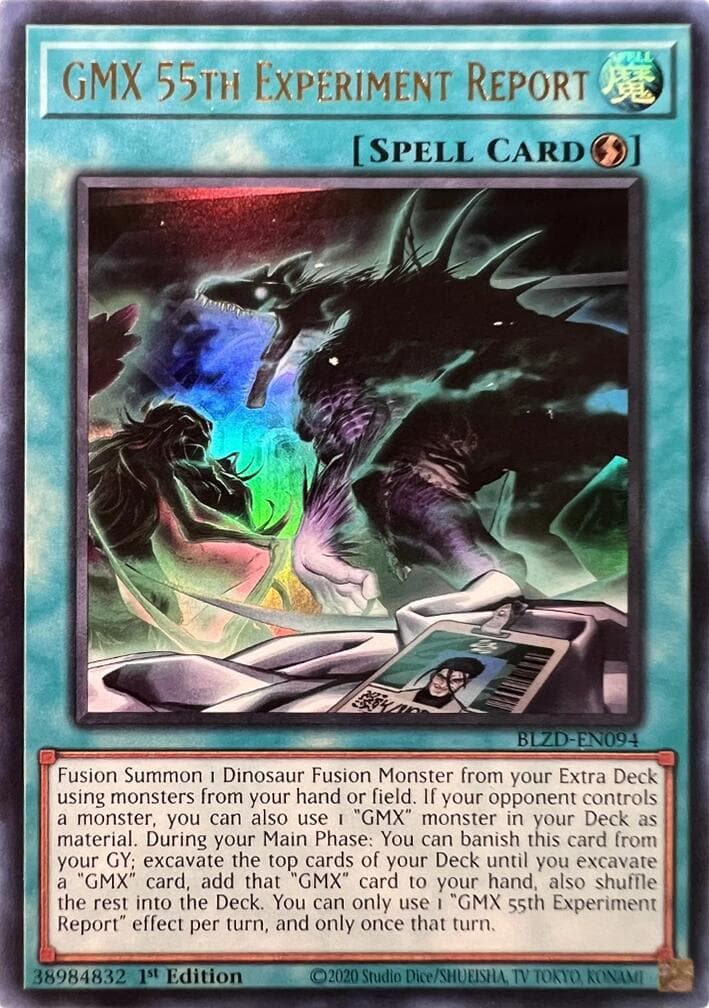 GMX 55th Experiment Report — Blazing Dominion card