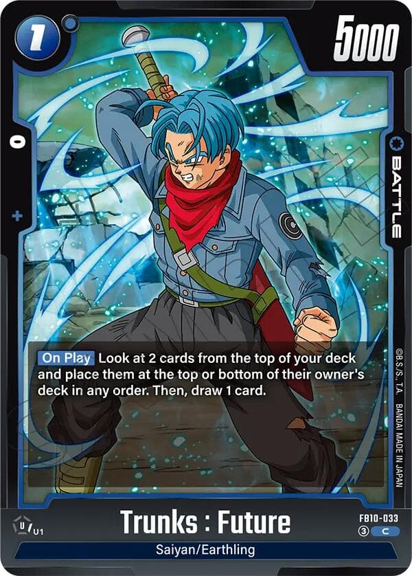 Trunks : Future - FB10-033 — Cross Force card