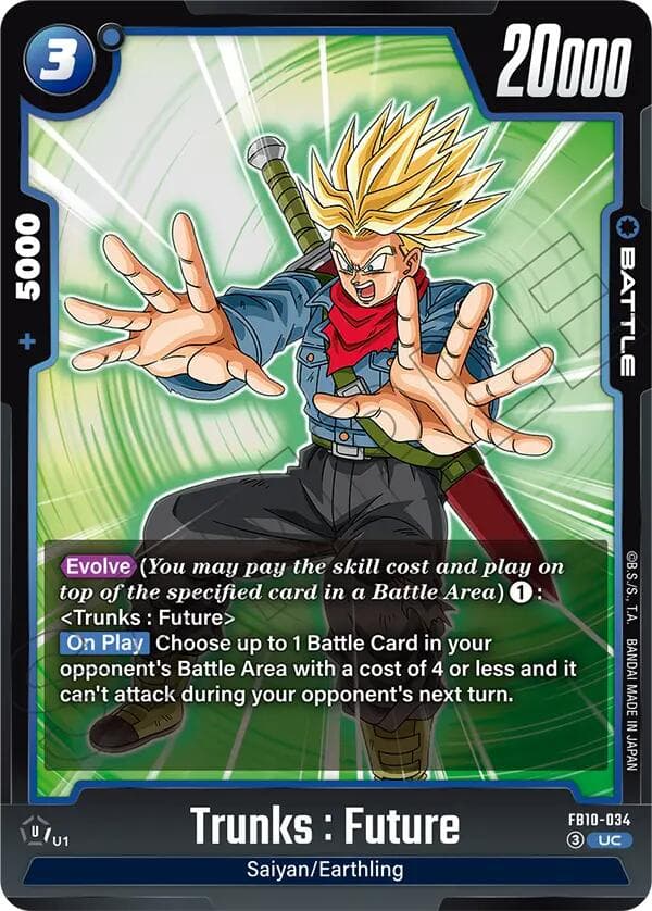 Trunks : Future - FB10-034 — Cross Force card