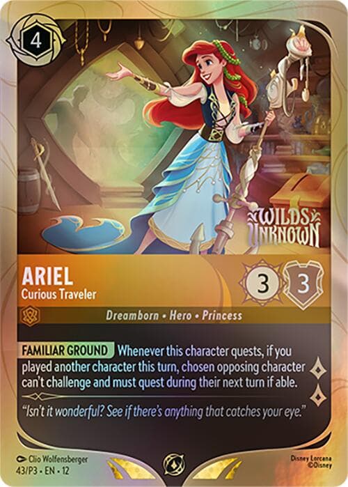 Ariel - Curious Traveler — Disney Lorcana Promo Cards card