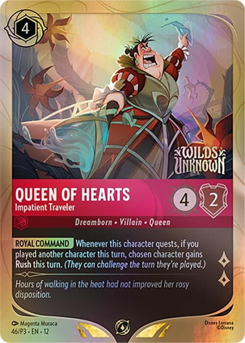 Queen of Hearts - Impatient Traveler — Disney Lorcana Promo Cards card