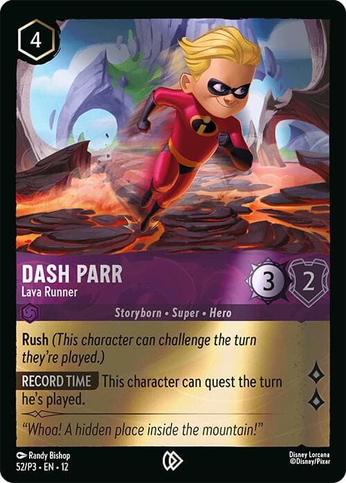 Dash Parr - Lava Runner — Disney Lorcana Promo Cards card