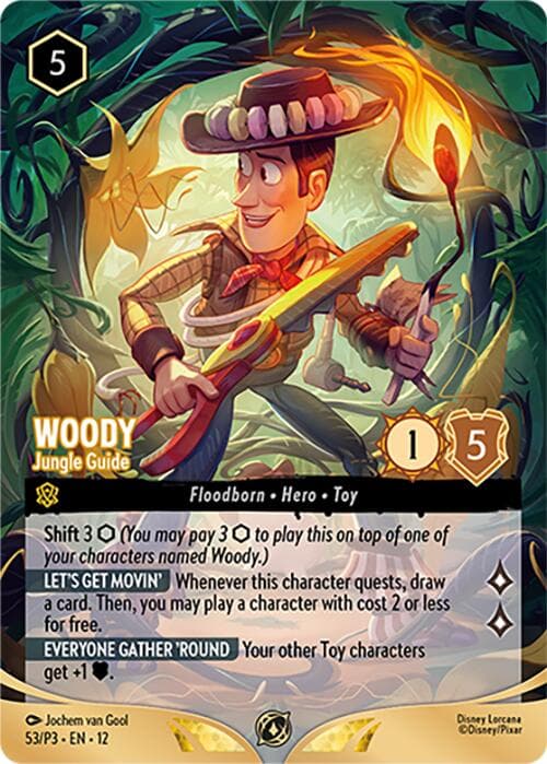 Woody - Jungle Guide (Store Championship Participant) — Disney Lorcana Promo Cards card