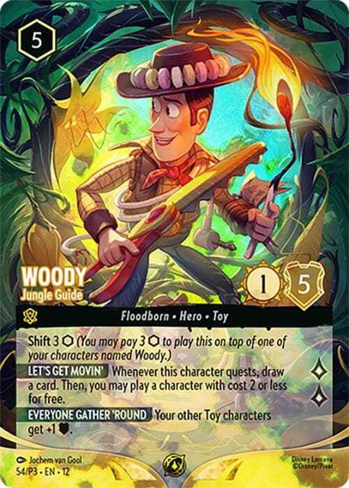 Woody - Jungle Guide (Store Championship) — Disney Lorcana Promo Cards card