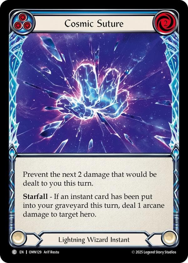 Cosmic Suture (Blue) — Omens of the Third Age card