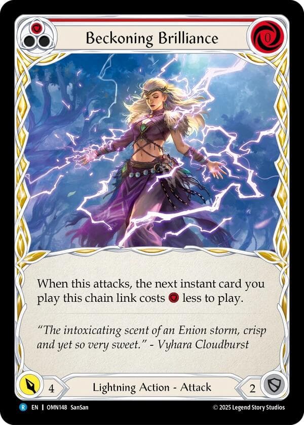 Beckoning Brilliance — Omens of the Third Age card