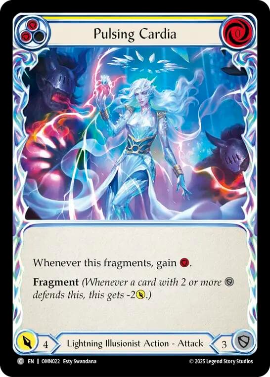Pulsing Cardia (Yellow) — Omens of the Third Age card