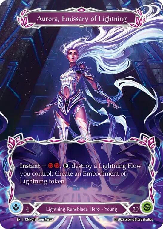 Aurora, Emissary of Lightning (Marvel) — Omens of the Third Age card