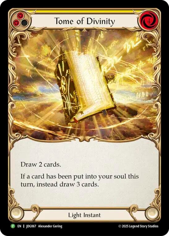 Tome of Divinity - JDG067 — Flesh and Blood: Promo Cards card