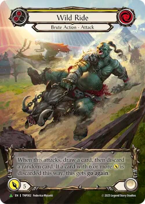 Wild Ride (Yellow) (Marvel) - TNP002 — Flesh and Blood: Promo Cards card