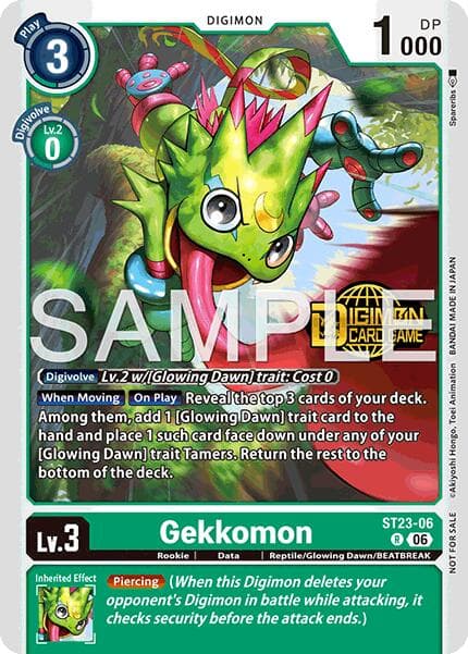 Gekkomon (Welcome Tamers Pack Vol.2) — Starter Deck 23: Beatbreak Release Event Cards card