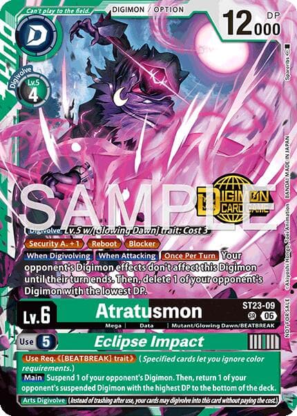 Atratusmon // Eclipse Impact (Welcome Tamers Pack Vol.2) — Starter Deck 23: Beatbreak Release Event Cards card