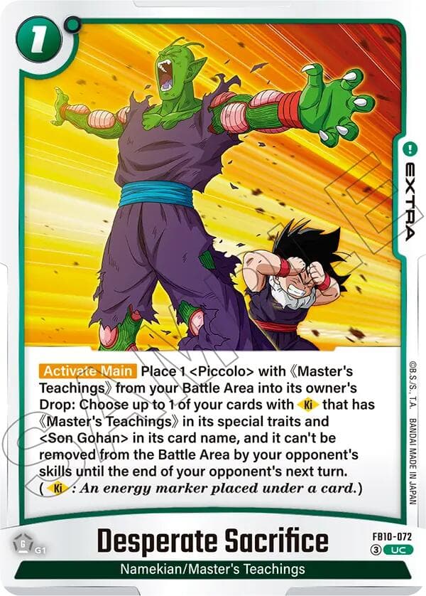 Desperate Sacrifice — Cross Force card