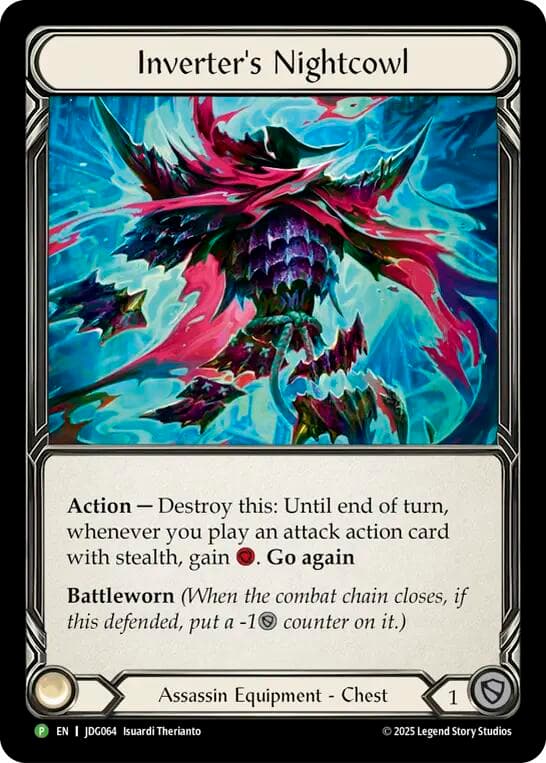 Inverter's Nightcowl - JDG064 — Flesh and Blood: Promo Cards card