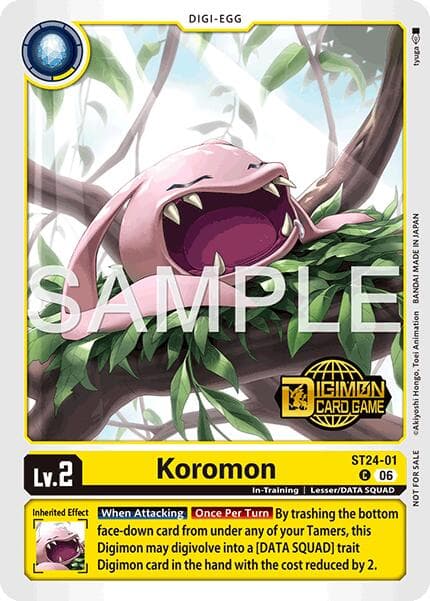Koromon (Welcome Tamers Pack Vol.2) — Starter Deck 24: Data Squad Release Event Cards card