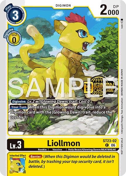Liollmon (Welcome Tamers Pack Vol.2) — Starter Deck 23: Beatbreak Release Event Cards card