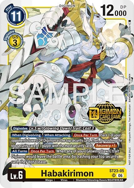 Habakirimon (Welcome Tamers Pack Vol.2) — Starter Deck 23: Beatbreak Release Event Cards card
