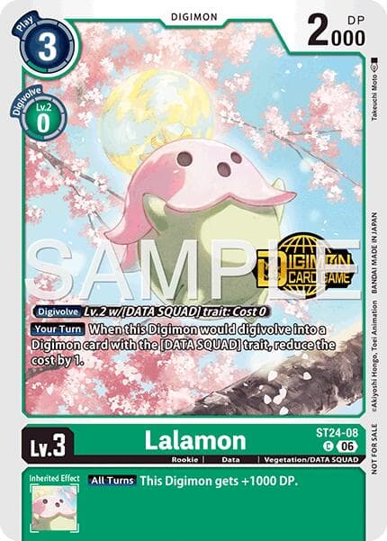 Lalamon (Welcome Tamers Pack Vol.2) — Starter Deck 24: Data Squad Release Event Cards card