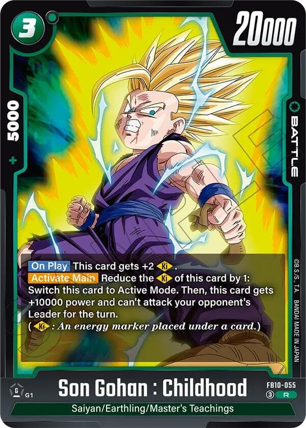 Son Gohan : Childhood - FB10-055 — Cross Force card