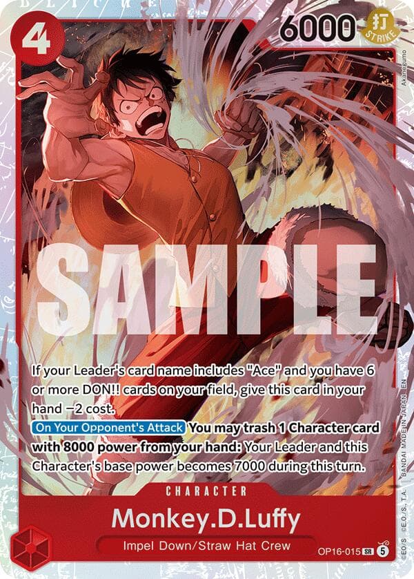 Monkey.D.Luffy — The Time of Battle card