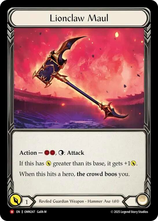 Lionclaw Maul — Omens of the Third Age card