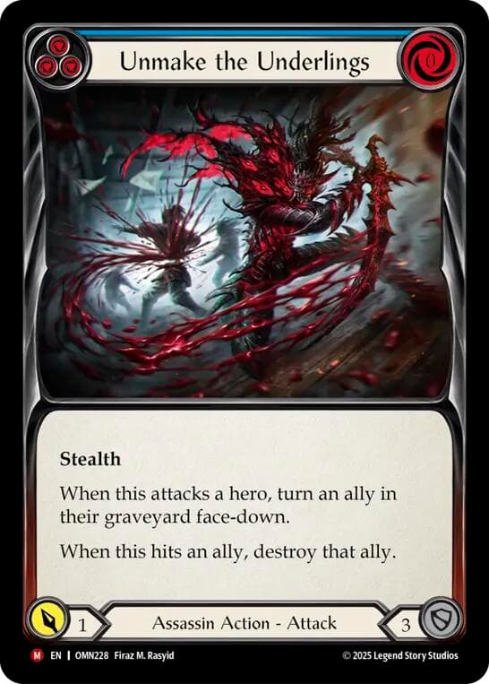 Unmake the Underlings — Omens of the Third Age card
