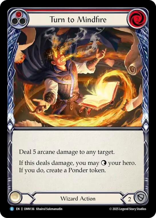 Turn to Mindfire — Omens of the Third Age card