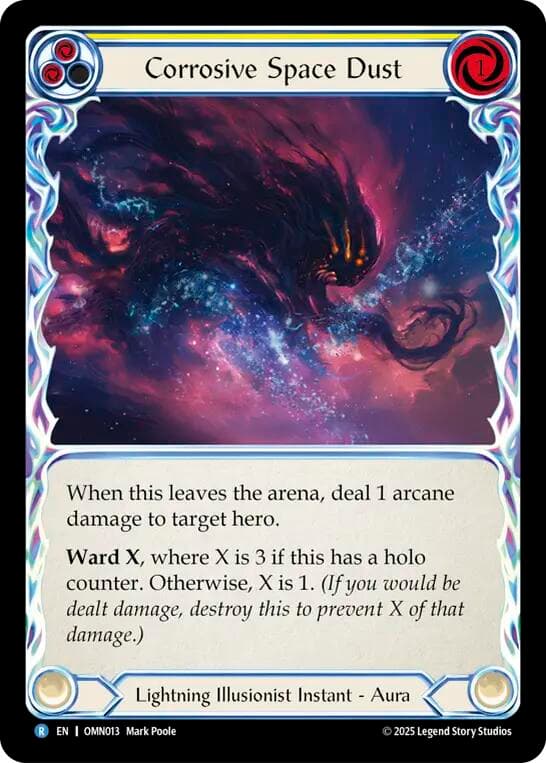 Corrosive Space Dust (Yellow) — Omens of the Third Age card