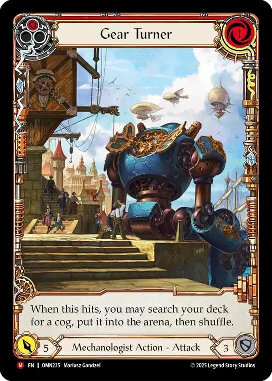 Gear Turner (Extended Art) — Omens of the Third Age card