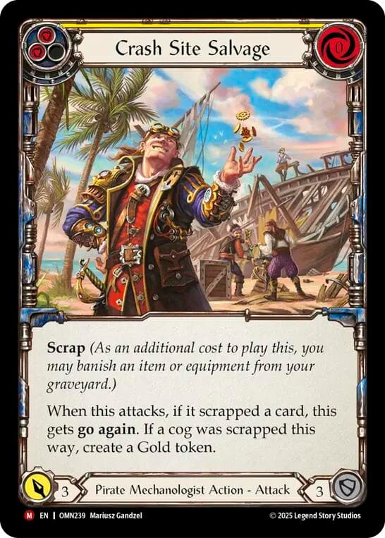Crash Site Salvage — Omens of the Third Age card