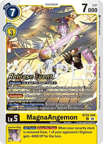 MagnaAngemon — Dual Revolution Release Event Cards card