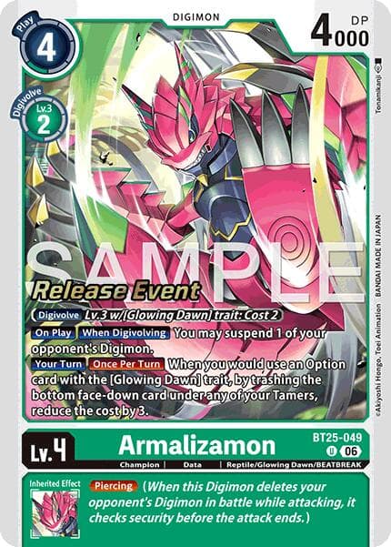 Armalizamon — Dual Revolution Release Event Cards card