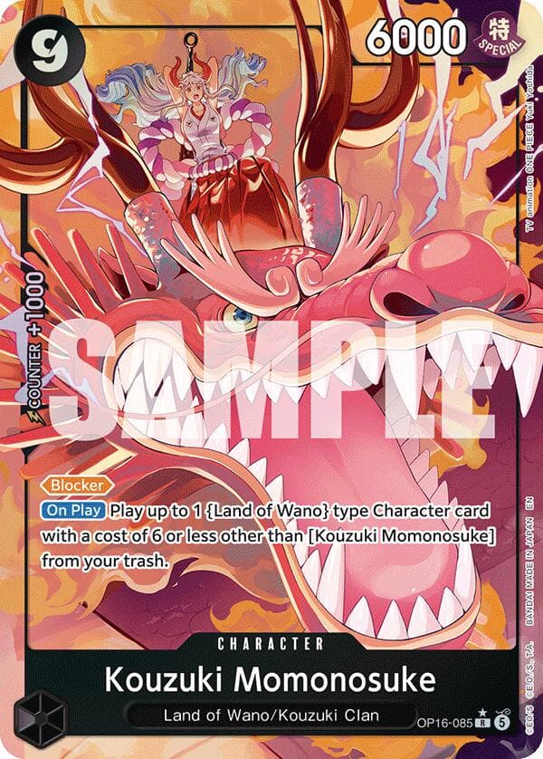 Kouzuki Momonosuke (085) (Alternate Art) — The Time of Battle card
