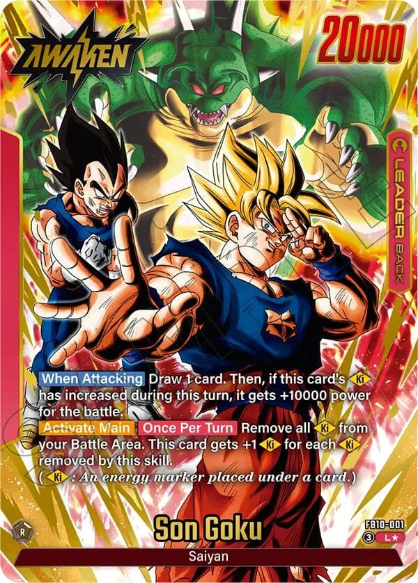 Son Goku - FB10-001 (Alternate Art) — Cross Force card