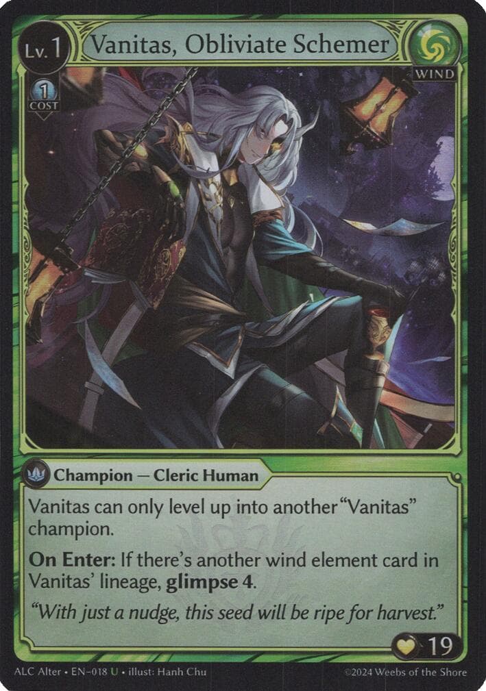 Vanitas, Obliviate Schemer — Alchemical Revolution Alter Edition card