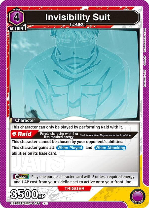 Invisibility Suit — UE19BT: SAKAMOTO DAYS card