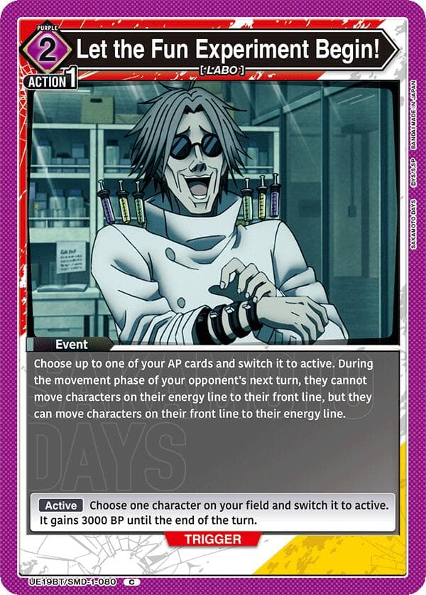 Let the Fun Experiment Begin! — UE19BT: SAKAMOTO DAYS card
