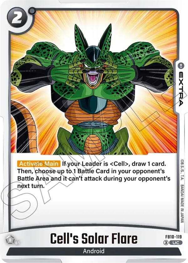Cell's Solar Flare — Cross Force card