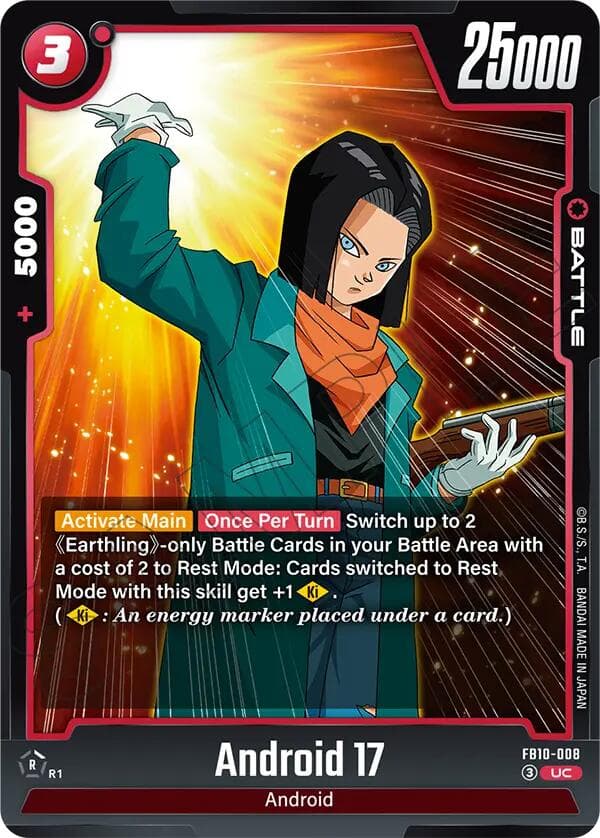 Android 17 - FB10-008 — Cross Force card