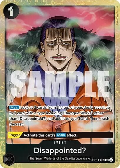 Disappointed? (Premium Card Collection -Best Selection Vol. 6-) — One Piece Promotion Cards card