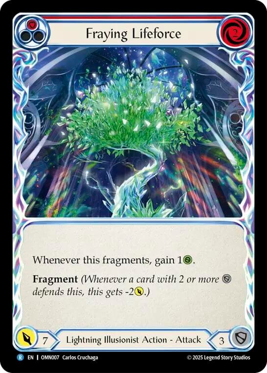 Fraying Lifeforce — Omens of the Third Age card