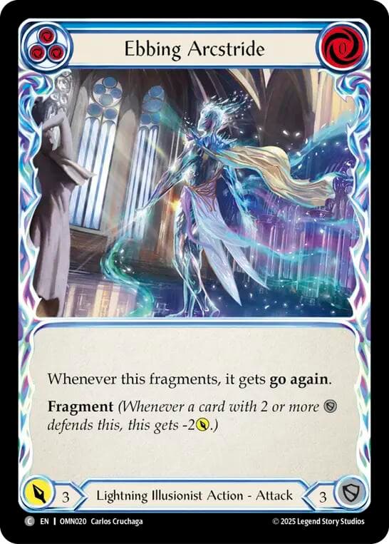 Ebbing Arcstride (Blue) — Omens of the Third Age card