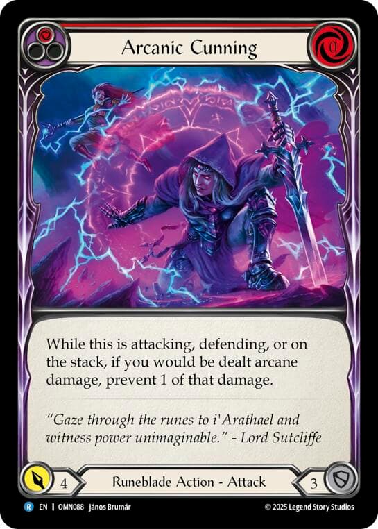 Arcanic Cunning (Red) — Omens of the Third Age card